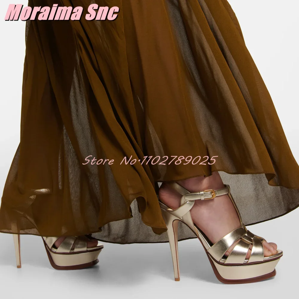 플랫폼 웨이브 T 스트랩 스퀘어 토 샌들, 스틸레토 하 - Women'S Shoes Quality 리뷰 및 가격