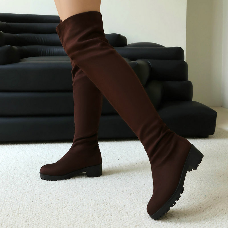 인조 스웨이드 가죽 플록 슬립온 여성 신발 블랙 스트레 - Sock Boot Women 리뷰 및 가격