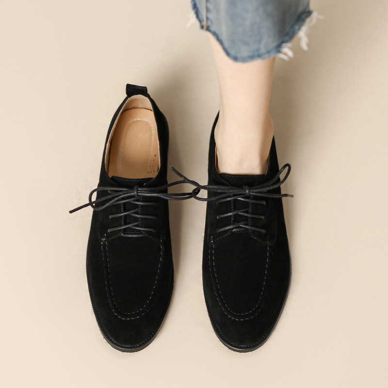 2025 봄과 가을 신상 여성 레트로 레이스업 옥스포드 - Oxford Lace Up Women 리뷰 및 가격