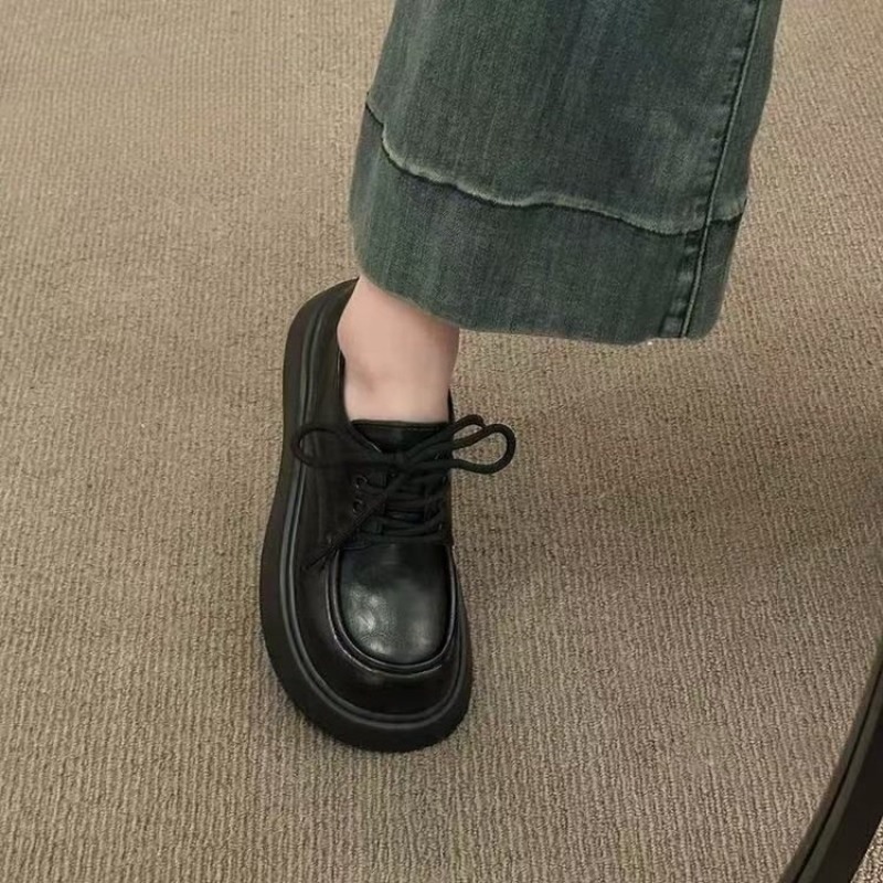 여성용 빈티지 브라운 레이스업 플랫폼 옥스포드 슈즈 라 - Oxford Lace Up Women 리뷰 및 가격