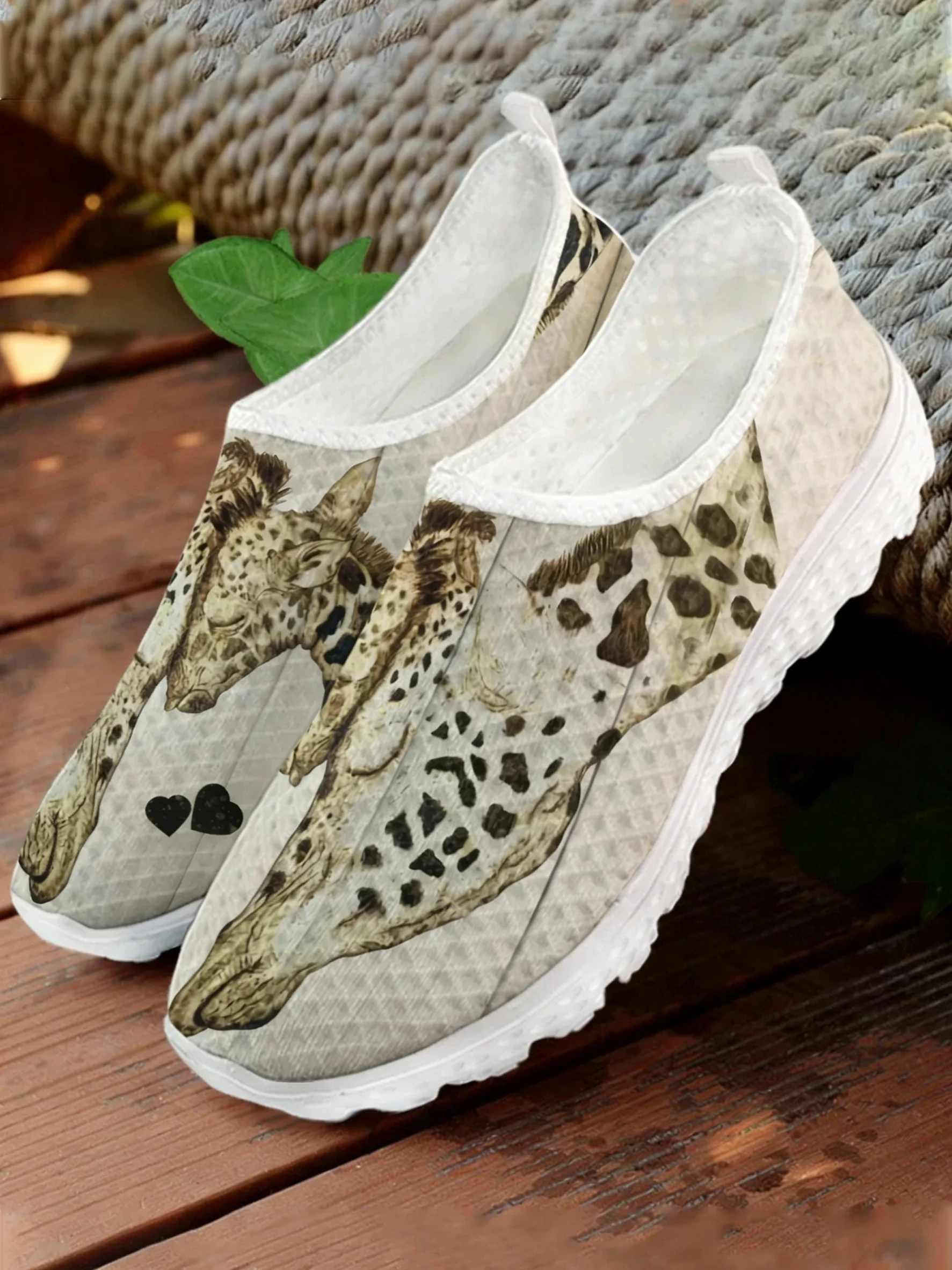 만화 기린 인쇄 메쉬 고품질 운동화 여성 남성 십대 캐 - Women Shoes Tennis 리뷰 및 가격